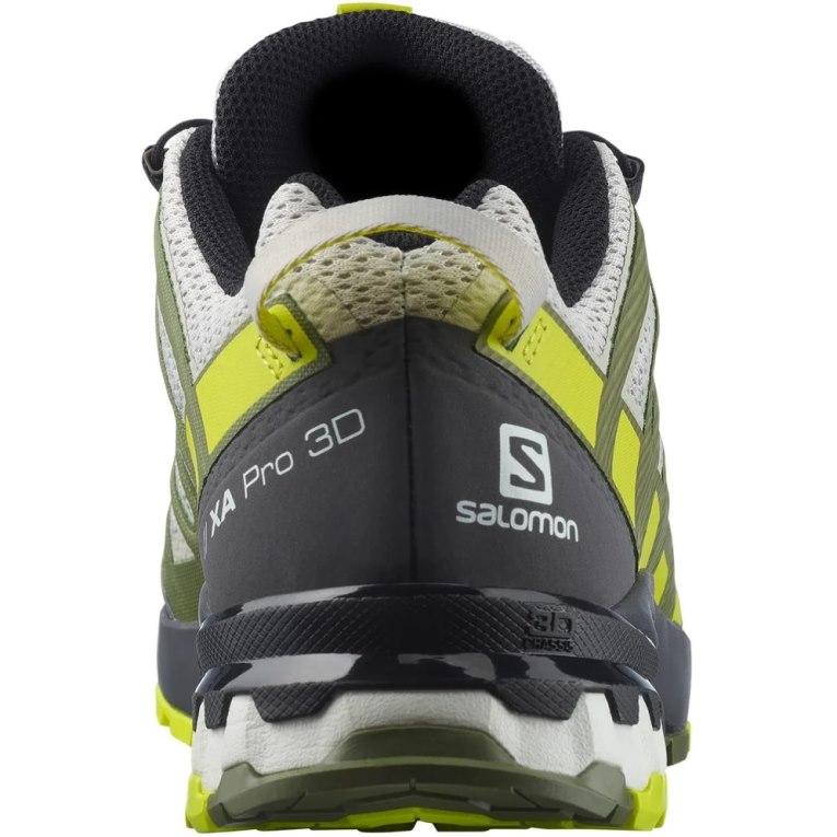 White / Olive Salomon Xa Pro 3d V8 Men's Trail Running Shoes | PH 70315A